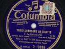 281dc.  Jane Bathori - Trois Chansons de Bilitis (Debussy) - Col. D-13086/LF-50