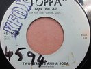CATHIE TAYLOR - Two Straws and a Soda/Tree Near | RARE teen girl Toppa 45 HEAR