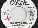 MAJOR LANCE - TOO HOT TO HOLD - DARK AND LONELY