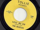 Beatles Love Me Do P.S. I Love You Tollie 9008 Yellow w/block print VG+ to a NM