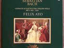 FELIX AYO*BACH/Solo Violin Sonatas & Partitas*2 LP Box*PHILIPS*INSERT*MINT