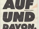 RAINHARD FENDRICH    AUF UND DAVON **  WENNS´D A HERZ HAST WIA A BERGWERK