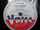 V DISC 78 rpm Billie Holiday & Louis Armstrong 