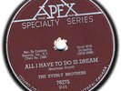 EVERLY BROTHERS # 1 1958 R&R 78 All I Have To Do Is Dream/Claudette (EE-)