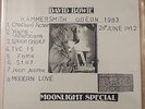 DAVID BOWIE MOONLIGHT SPECIAL HAMMERSMITH ODEON 28TH JUNE 1983 VINYL  8 TRACKS