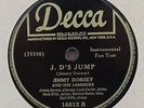VERY RARE Jimmy Dorsey and His Jammers 78 RPM - J.D's Jump - Ferdido - NICE