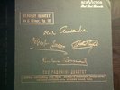 RCA Vinylite 78 set:  Paganini Quartet in Debussy Quartet = 4 red vinyl 78s