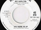 Northern Soul - Roy Hamilton - You Shook Me Up - original US RCA DEMO MINT 