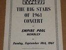 NME Big Stars Of 1961 Wembley Concert Programme (Billy Fury/Shadows/Cliff)