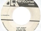BYRON LEE AND THE DRAGONAIRES - LAST NIGHT / JAMAICA SKA         7