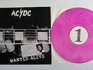 ACDC LP/Vinyl Wanted Alive live Cleveland/San Francisco USA 1977 color pink
