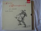 coffret 2 Laser Disc 30cm - Rostropovich - J.S Bach : Cello suites Cover S. Dali