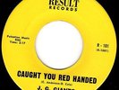 NW GARAGE SONICS SOUND - J.G. GIANTS (Jolly Green Giants) CAUGHT YOU RED 45 Hear