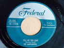 Lamplighters DOO WOP 45 Tell Me You Care / I Used To Cry Mercy FEDERAL HEAR BB73