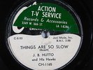 Blues 78 J.B. HUTTO Things Are So Slow / Dim Lights on Chance