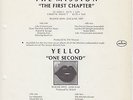 THE MISSION - THE FIRST CHAPTER - RECORD LABEL PRE-RELEASE SHEET - RARE 1987