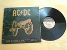 AC/DC FOR THOSE ABOUT TO ROCK LP SPAIN VINYL INVERTED COLOURS 1981
