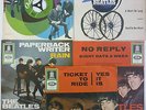 5x THE BEATLES 7“ MAXI SINGLE ODEON YES TICKET TO RIDE 8 DAYS A WEEK PAPERBACK 