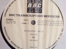 U2 In Concert 1983 BBC Transcription Service Disc - 295 RARE