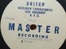 BING CROSBY & AL JOLSON SHOW, 03/05/47  4X12 78rpm  LP Acetate, Master Recording