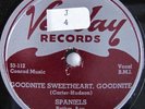 SPANIELS VEE JAY 107 GOODNITE SWEETHEART GOODNIGHT R&B VOCAL GROUP 78 RPM