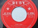 STAN JOHNSON & BLUE CHIPS 45 Lora Ann  RUBY 550 VG+ ORIGINAL 1958 Rockabilly