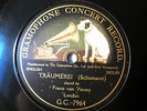 78rpm FRANZ VON VECSEY Violin SCHUMANN Träumerei - GRAMOPHONE CONCERT RECORD