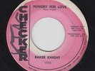 BAKER KNIGHT Hungry For Love on Checker PROMO 45 GREAT  popcorn rocker HEAR