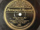 Jazz 78rpm Columbia Personal Record - Carl Webster's Yale Collegians -