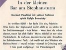 NORBERT PAWLICKI spielt RALPH BENATZKY *IN DER KLEINEN BAR AM STEPHANSTURM*