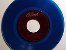 THE BEATLES While My Guitar Gently Weeps + Blackbird JUKEBOX 45 RPM BLUE VINYL