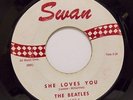 Beatles '63 RAREST FIRST PRESSING Swan 45 She Loves You / I'll Get You ORIGINAL