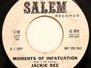 NORTHERN 45-JACKIE BEE-MOMENTS OF INFATUATION /GIVING UP THE GAME on SALEM-VG+