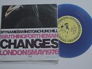 DAVID BOWIE My name is Winston Churchill RARE LIVE PROMO on BLUE VINYL