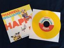 Autographed Pharrell Williams HAPPY Yellow Vinyl Promo 7