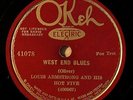 LOUIS ARMSTRONG AND HIS HOT FIVE OKEH West End Blues/ Fireworks