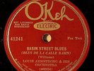 LOUIS ARMSTRONG & HIS ORCH. OKEH Basin Street Blues E+