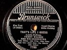 TEDDY WILSON w BILLIE HOLIDAY BRUNSWICK Pennies From Heaven/ That's Life I Guess