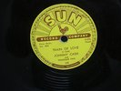 Rare Original Johnny Cash Sun 258 78 RPM Train of Love