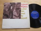 Lightnin' Hopkins Walkin' This Road By Myself LP Rare Mono Bluesville Promo RVG