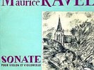 LDZ-M 8145 - Ravel - Sonate Violon et Violoncelle - Jeanne GAUTIER - Andre LEVY