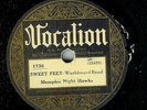 MEMPHIS NIGHT HAWKS - SWEET FEET - VOCALION 78 RPM