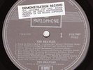 BEATLES NZ LP - The White Album , New Zealand 80's Parlophone label DEMO copy