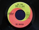 Beatles Original 1967 45 'All You Need is Love'    Play Grade - Mint