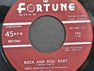 EDDIE JACKSON 45 Rock And Roll Baby  FORTUNE 186 VG+ ORIGINAL 1956 Rockabilly