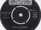 HELLO STRANGER - BARBARA LEWIS ,  UK,  London, HLK 9724  '63