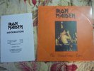 Iron Maiden Soundhouse Tape Cover & Merchandise Sheet 1979