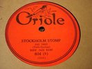 JAZZ JACK PETTIS ORCH Stockholm Stomp ORIOLE 804