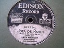 1921 VASA PRIHODA Czech VIOLIN SARASATE Jota de Pablo  Edison Diamond Disc 78