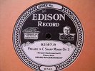 1919 Sergei RACHMANINOFF Paper Label  EDISON Diamond Disc C Sharp min Prelude 78